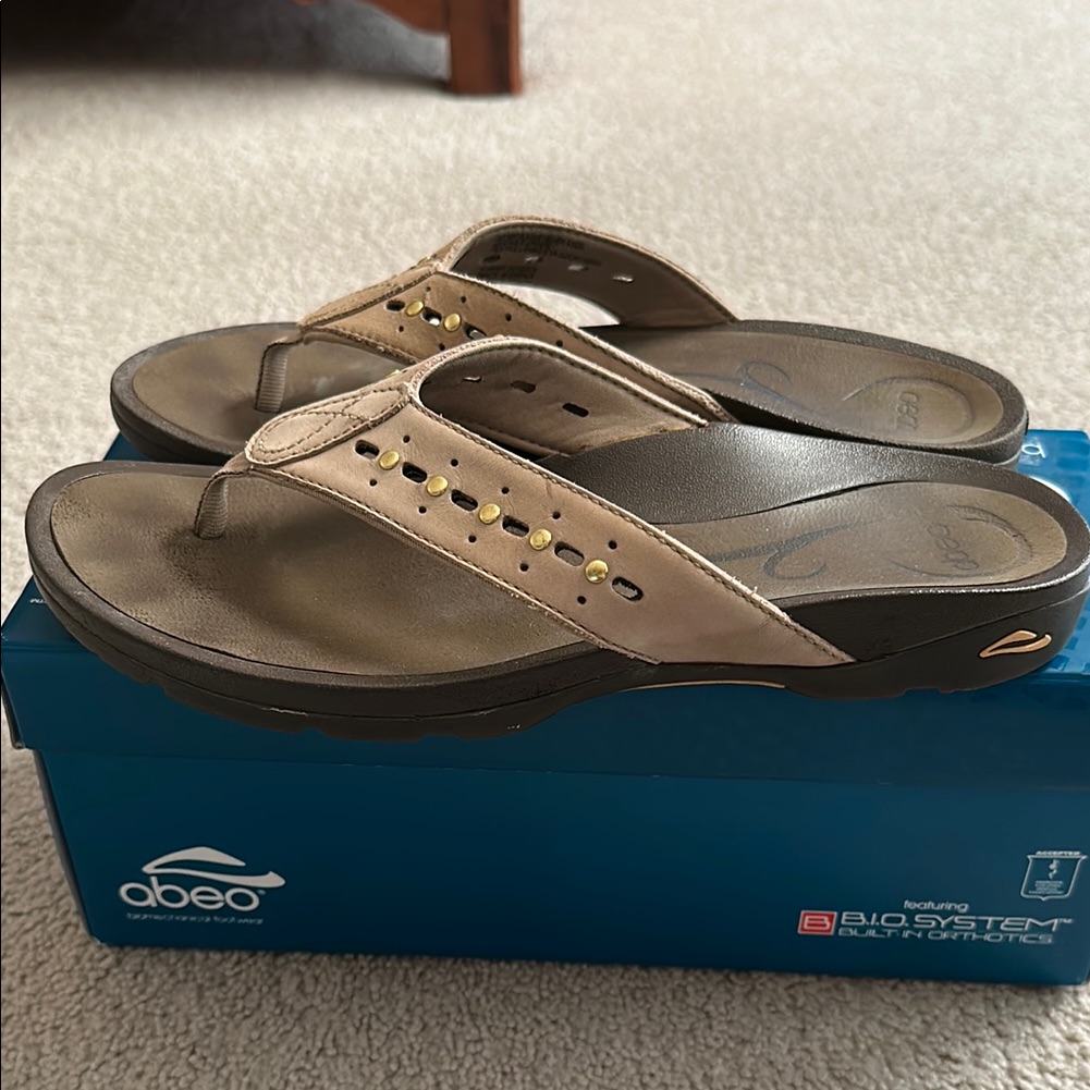 Abeo Tan Flip Flop Sandals